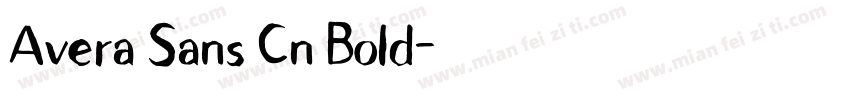 Avera Sans Cn Bold字体转换